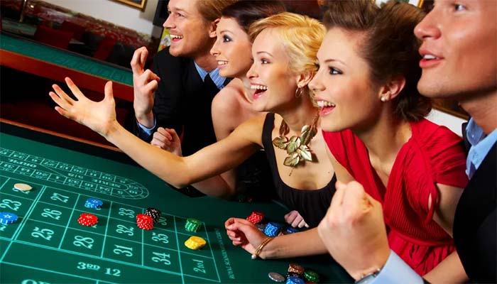 Gioco sociale in un casino