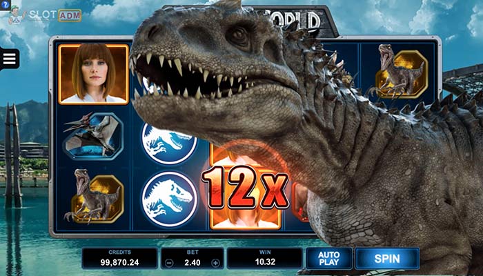 Slot Jurassic World: esempio di funzione Indominus Rex