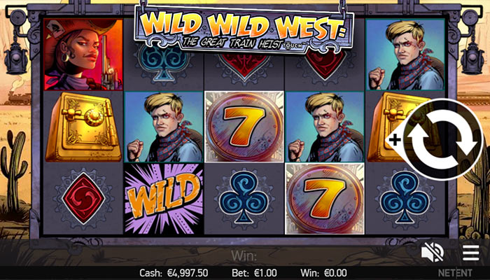 Visualizzazione su cellulare della versione mobile Wild Wild West Touch