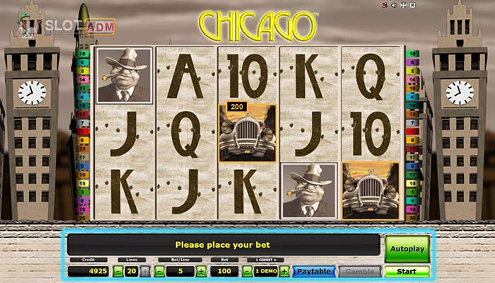 Controlli della slot Chicago