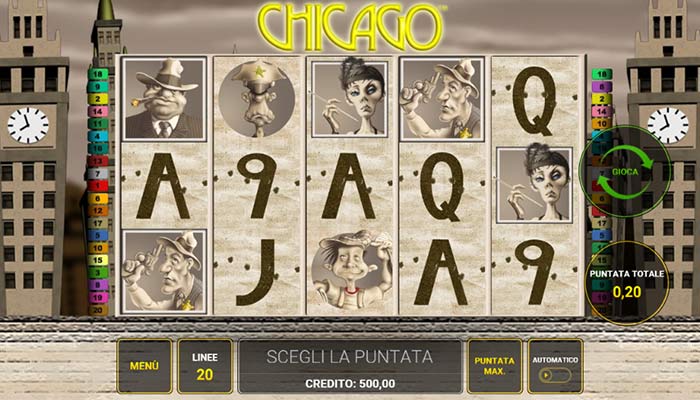 Versione mobile della slot online Chicago