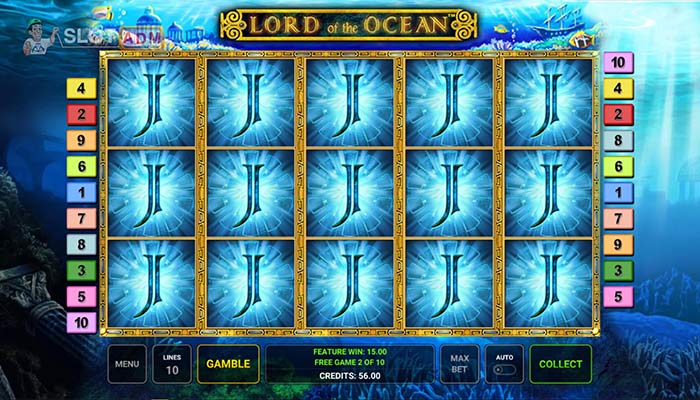 Simbolo espanso nei giri gratis sulla slot Lord of the Ocean