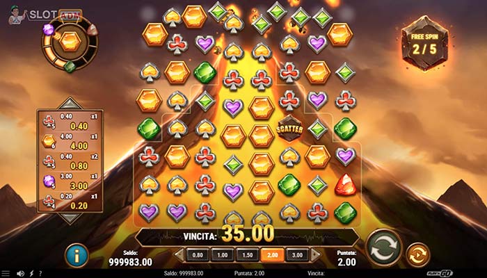 Slot online Gold Volcano: Free Spin
