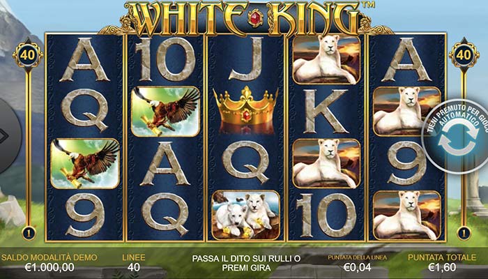 Slot machine White King per dispositivi mobili