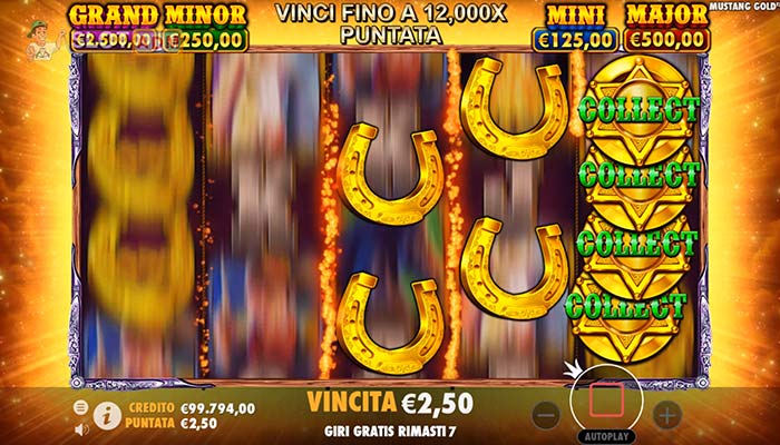 Slot machine Mustang Gold: Free Spins
